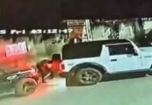 स्टॉर्ट नहीं हुई तो भी उठा ली स्कॉर्पियाे, गुरुग्राम में हैरान देने वाला वाकया,महिंद्रा थार लेकर SUV चुराने पहुंचे चाेर! दिल्ली से सटे हरियाणा के गुरुग्राम में कार चोरी का अनूठा वाकया सामने आया है।