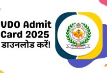 राजस्थान कर्मचारी चयन बोर्ड ने वीडीओ के लिए प्रवेश पत्र जारी कर दिए हैं।