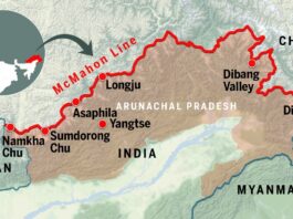 यह पूर्वी हिमालय क्षेत्र में चीन के कब्जे वाले इलाके और भारत के इलाकों के बीच की सीमा तय करती है।