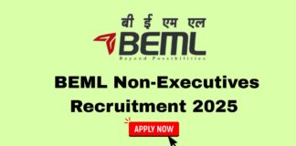 बीईएमएल लिमिटेड में जूनियर एग्जीक्यूटिव की वैकेंसी निकली है। नवंबर में ही वॉक इन इंटरव्य होंगे।