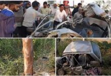 कुरुक्षेत्र में दम घुटने से पांच लोगों की मौत हो गई है। पुलिस मामले की जांच में लगी हुई है। सभी मृतक पेंट का काम करते थे और रात में एक ही कमरे में अंगीठी जलाकर सो रहे थे। कुरुक्षेत्र में दम घुटने से पांच लोगों की मौत हो गई है। पुलिस मामले की जांच में लगी हुई है। सभी मृतक पेंट का काम करते थे और रात में एक ही कमरे में अंगीठी जलाकर सो रहे थे।