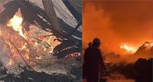 टेक्सटाइल फैक्ट्री में आग लगने से हड़कंप मच गया। कड़ी मशक्कत के बाद आग पर काबू पाया गया। आग की लपटें इतनी विकराल थीं कि आसपास के इलाके में धुएं का गुबार फैल गया