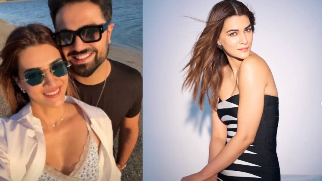 कृति सेनन का एक वीडियो सोशल मीडिया पर वायरल हो रहा है। इस वीडियो में कृति मुंबई एयरपोर्ट की कुछ कर्मचारियों के साथ खुशी से तस्वीरें खिंचवाती नजर आ रही हैं। कृति सेनन का एक वीडियो सोशल मीडिया पर वायरल हो रहा है। इस वीडियो में कृति मुंबई एयरपोर्ट की कुछ कर्मचारियों के साथ खुशी से तस्वीरें खिंचवाती नजर आ रही हैं।