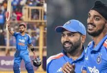 न्यूजीलैंड के खिलाफ वनडे सीरीज से पहले विराट कोहली ने तेज गेंदबाज अर्शदीप सिंह की नकल उतारी।