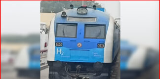 हरियाणा के जींद जिले में भारत की पहली हाइड्रोजन ट्रेन का रनिंग ट्रायल शुरू हो गया है।
