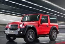 महिंद्रा कंपनी ने अपनी एसयूवी थार की कीमत में 43,500 रुपये तक की बढ़ोतरी कर दी है।