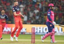 राजस्थान रॉयल्स और रॉयल चैलेंजर्स बेंगलुरु (आरसीबी) के बीच आईपीएल 2026 का मुकाबला खेला जाएगा।